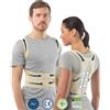 aHeal Correttore Posturale per Spalle e Schiena Medico Ortopedico - Prodotto realizzato in Europa - Fascia Posturale per Donne e Uomo - Busto Posturale Raddrizza Spalle - Taglia 2 Pelle, 79-88 CM