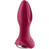 Satisfyer Rotator Plug 2 - Plug anale vibrante con perle, ricaricabile (rosso)