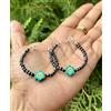 Evil Eye 2 Pezzi Bracciale Protezione Malocchio Argento 925 4" Amuleto Nazariya Bambin...