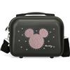 Disney Joumma Bags, Mickey Studs, valigia da cabina, valigia per bambini, in ABS, materiale rigido e leggero, doppie ruote girevoli multidirezionali, Chiusura a combinazione laterale.