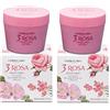 Erbolario L'Erbolario - 2 x Crema Corpo 3 ROSA - Pacchetto con 2 Crema Corpo da 200 ml + in OMAGGIO Tisana del Benessere Tisaniamo