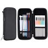 iDream365 Upgraded Hard Pencil Case Box for Audlts,Durable Pen Carrying Case with Zipper-Black …