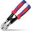 WORKPRO Mini tagliabulloni da 210 mm, in Cr-V, tagliacavi a molla con impugnatura morbida antiscivolo