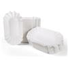 Inoverse Ciotole per Patatine Fritte, Piatti di Carta Bianco Usa e Getta, Ecologici, da Currywust, per Feste, KU41, 17,5 x 13 x 3 cm, 250 Pezzi