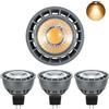 I-SHUNFA MR16 Lampadine LED, AC/DC 12V,5W Sostituzione per 50W Lampadine Alogene,500LM Bianco Caldo 3000K Spotlight,Senza Sfarfallio,Non Dimmerabile 45 ° Angolo di Fascio LED Spot MR16 (confezione da 4)