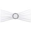 PATIKIL 14x5 Elastico Sedia Fasce Fiocchi, 10pz Elastico Sedia Fasce Fasce con Fibbia Cursore per Matrimonio Banchetto Decorazioni, Bianco