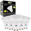 CLAR - Lampadine LED GU10 3000K, Lampadine GU10 in caramica, Lampade LED GU10, Kit Lampadine a led Casa, Faretti LED GU10 Luce Freddo, 6000ºK, 10W (Pack 5)