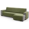ECOMMERC3 | Copridivano con chaise longue, per braccio destro, dimensioni schienale 280 cm, colore: verde al tatto morbido 100% Made in Spain