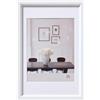 walther design Steel Style ES030WD Cornice portafoto in plastica, in confezione da 2 pezzi, da 20 x 30 cm, colore bianco