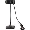 Elprico 720p HD Gooseneck Webcam con Microfono, USB 60 Gradi Grandangolare, per Windows7 / 10 / Xp, per Android, per Linux, per OS X