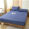 Odot Trapuntati Lenzuola Coprimaterasso con Angoli, Impermeabile Extra Profondo Morbido Elastica Proteggi Coprimaterasso per Letto Singolo Matrimoniale King Size (Blu Scuro,160x200+28cm)