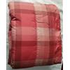 Corredocasa Plaid Imbottito Trapuntato Multiuso - Morbido e Accogliente, Ideale per Soggiorno, Letto e Relax - Coperta Elegante e Decorativa per Ogni Ambiente (Quadrettoni Rosso, Piccolo 120x160)