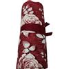 SalGiu Telo Arredo Copritutto Fantasia Floreale Rose e Farfalle Gran Foulard Multiuso in Cotone Matrimoniale 240x260 cm (Bordeaux)