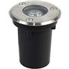 Vetrine inrete Vetrineinrete® Faretto incasso segnapasso 1 led 1,5 watt calpestabile Luce bianca 6500K giardino luce da esterno vialetto illuminazione esterni IP65 ES07-F A35