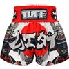 Tuff Sport Muay Thai Pantaloncini Boxe Stili Tradizionali MMA Allenamento Kickboxing, Tuf-ms653-rosso, L