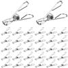 zrfgbxim 60 PzMollette in Acciaio Inox per Stendibiancheria, Mollette Panni, Piccole Mollette in Metallo Antiscivolo, Clips per Bucato Asciugamano Vestiti Sacchetti Snack Calzini