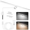 NIORSUN Lampada Specchio Bagno LED 18W 80cm Doppia Temperatura Colore 4000K 6000K, impermeabile IP44,2000Lm Luce Specchio Bagno, Lampada Bagno Possono Essere Montato Su Specchio/Mobile/Parete（Argento）