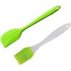 CRLLDPM Spatola e Pennello da Cucina in Silicone - Resistente al Calore, Antiaderente - Utensili per Pasticceria