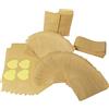BOELLRUNO 6*10cm 100pcs Sacchetto di Carta Kraft Piccoli Mini Busta per Semi Confetti Caramella Dolci Matrimonio Regalo Gioielli Busta Monili +(4.5cm) 10 Foglie 120pcs Adesivo di Carta kraft a Forma di Cuore