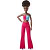 Barbie - Signature Looks, Bambola snodata con capelli neri naturali, outfit con top e pantaloni a vita alta, look alla moda esclusivo da collezione, giocattolo per bambini, 6+ anni, HJW81