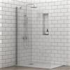 KAMALU Doccia walk in 70 cm con staffa diagonale vetro trasparente | KS2800C