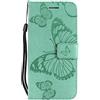 DENDICO Cover per iPhone 6 / iPhone 6s (4.7), Pelle Portafoglio Custodia per iPhone 6 / iPhone 6s Custodia a Libro con Funzione di appoggio e Porta Carte di Credito - Verde