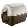 Ferplast Cuccia da Esterno per Cani Kenny 05 Casetta per Cani in Resina Termoplastica Resistente Urti e Raggi UV, Sistema di Drenaggio, Griglia per L'Aerazione, Smontabile, 70 X 100,6 X 70,5 cm