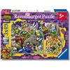Ravensburger - Puzzle Bambini 5 Anni 3x49 Pezzi, Tartarughe Ninja - Puzzle 5 Anni, Collezione Tartarughe Ninja, Include 3 Puzzle 49 Pezzi, Giochi Educativi, Idee Regalo