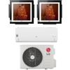 Lg Condizionatore LG Trial Split Art Cool Gallery + Libero Smart 9+9+12 Btu Inverter R32 A+++ MU3R19