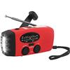 YilwnnCse Radio di emergenza solare,Radio portatile a manovella con Torcia Elettrica AM/FM Radio 1200 mAh