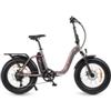 Smartway M4 Pro (Grey/Red) Bicicletta Elettrica Pieghevole Motore 250W Ruote Fat 20" Batteria 13Ah Ammortizzatori Frontali Display Lcd 5 Velocita