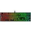 Oversteel - KOVAR USB Gaming Keyboard, RGB illuminato, interruttore meccanico Outemu Blue, anti-ghosting, layout tedesco PC/MAC/Android