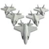 KIT 5 PEZZI AEREO JET CACCIA F-35 STAMPATO 3D MODELLINO 1/350 DA DIPINGERE PLA