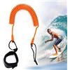 GOCUODE Leash Surf,SUP Leash di Sicurezza da Surf,TPU Corda alla Caviglia della Tavola da Surf per Stand Up Paddle Board,Longboard,Bodyboard (Arancia)