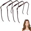 Forlush 4 Pezzi Fascia Invisibile per Capelli Ricci Spessi, Cerchietto per Fissare I Capelli Durante Il Trucco, Lo Sport