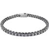 SWAROVSKI BRACCIALE MATRIX TENNIS, TAGLIO TONDO, PICCOLO GRIGIO, L