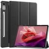 GMUJIAO Compatibile con Lenovo Tab P12 12.7 inch per Custodia,Custodia per Telefono in Pelle PU Ultrasottile con Funzione di Supporto con Tre Supporti Pieghevoli-Nero