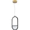 Aigostar Lampadario Led da soffitto Slit Nero 13,5W Bianco caldo 2700K Aigostar