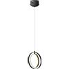 Aigostar Lampadario Led da soffitto Hole Nero 15W Bianco caldo 2700K Aigostar