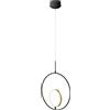 Aigostar Lampadario Led da soffitto Ring Nero 15W Bianco caldo 2700K Aigostar