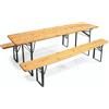 Galileo Set tavolo birreria 2 panche legno e metallo pieghevole Galileo 2193288