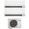 MITSUBISHI Climatizzatore Dual Split Mitsubishi Inverter 9+12 Condizionatore 2HA50VF Smart