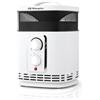 ORBEGOZO Riscaldamento CR 6025 Riscaldatore ceramico 360 con funzione ventilatore, 1500 W di potenza, 2 livelli di funzionamento, 1500 W, 1 Liter, 44 Decibel, 2 velocità, nero/bianco