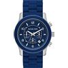 Michael Kors Orologio Uomo MICHAEL KORS RUNWAY MK9077 Chrono Acciaio Silicone Blu