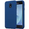 Cadorabo Custodia per Samsung Galaxy J5 2017 in BLU SCURO - Hybrid Cover con Lato Interno Silicone TPU e Lato Esterno Plastico a Due Parti - Back Hard Case Bumper Antiurto Guscio