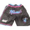 PANTALONCINI/SHORTS ADULTO CON TASCHE-BASKET-NBA-MIAMI HEAT-VICE EDITION-WADE
