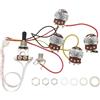 Be In Your Mind 1 set di cablaggio precablato Humbucker per chitarra senza saldatura, 2 V2T, con potenziometri da 500 K e interruttore a levetta a 3 vie, compatibile con serie standard Epi LP