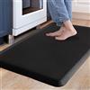 Carvapet Antiscivolo Tappetino da Cucina Anti-Fatica Stuoie in Piedi PVC Ammortizzato Comfort Tappeto da Cucina(Nero,44x70cm)