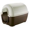 Ferplast Cuccia da Esterno per Cani Kenny 07 Casetta per Cani in Resina Termoplastica Resistente Urti e Raggi UV, Sistema di Drenaggio, Griglia per L'Aerazione, Smontabile, 80 X 111,6 X 80 cm