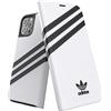 adidas Custodia per telefono progettata per iPhone 12 Plus/iPhone 12 Pro, custodia a libro testata a goccia, bordi rialzati antiurto, cover protettiva originale, bianco/nero